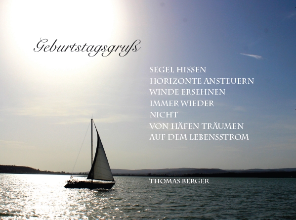 Geburtstagsgruss Autor Thomas Berger